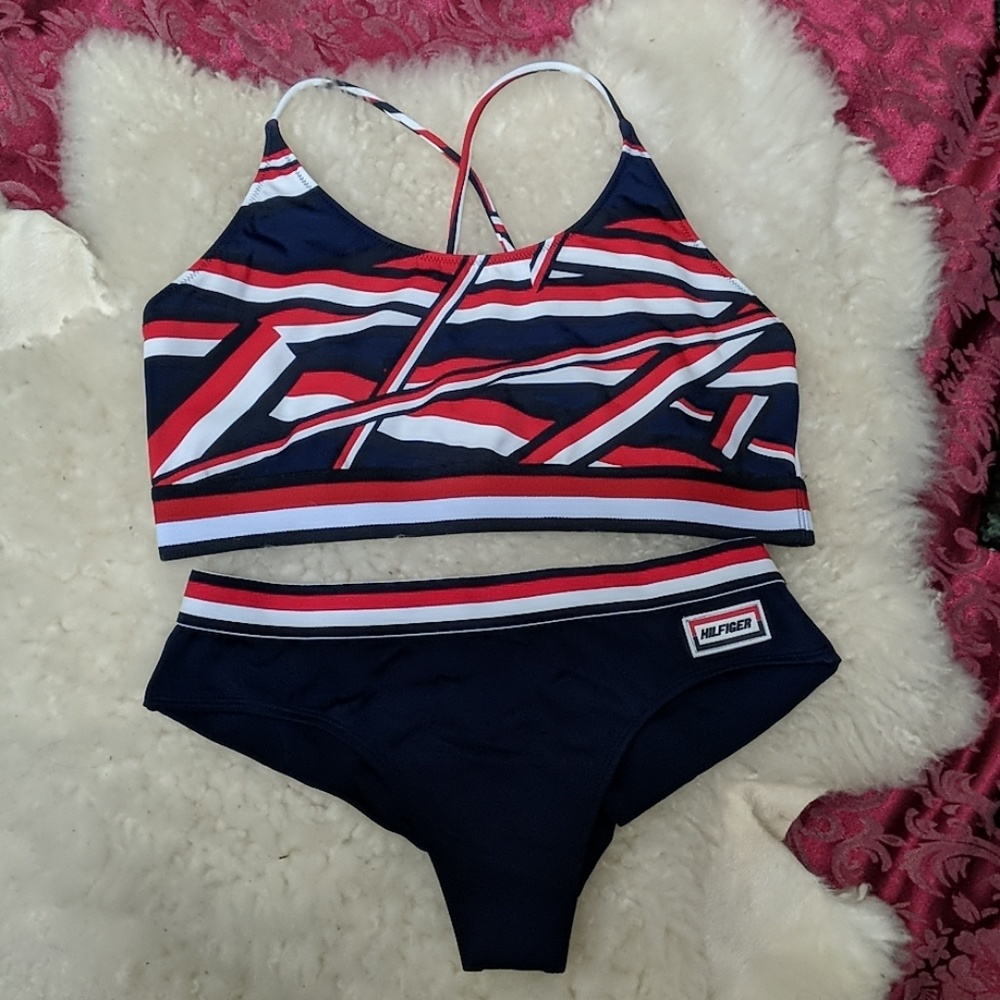 Tommy Hilfiger Red White & Blue Bathing Suit